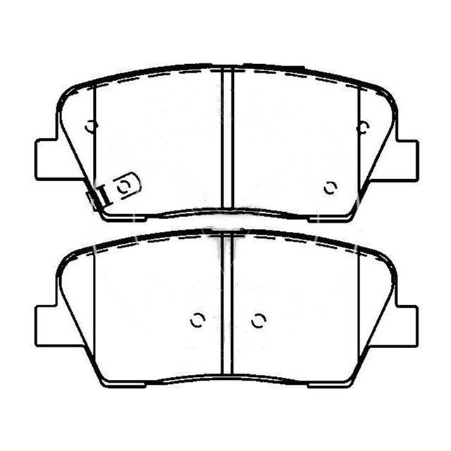 Brake Pad Set D1284 D1387 Rear Brake Pads 58302-3NA00 for HYUNDAI Entourage, Equus, KIA Borrego, Sedona